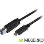 StarTech.com USB315CB2M 2m USB C USB B Zwart USB-kabel, Verzenden