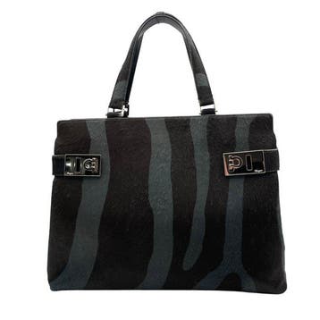Salvatore Ferragamo - Gancini Pony Hair Leather Handbag -, Handtassen en Accessoires, Tassen | Damestassen, Nieuw