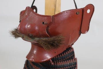Harnas - Japan - E3-558 Tetsu Rood Menpo met Kiritsuke