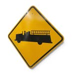 Panneau d’avertissement routier américain, camion de