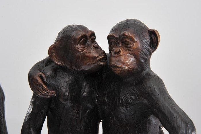 Figuur - Gepatineerd brons, Antiek en Kunst, Curiosa en Brocante