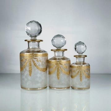 Art Nouveau Toiletset (5) - St. Louis - Kristal
