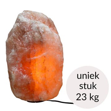 Himalaya Zoutlamp roze kleur, 23 kg – uniek stuk (incl., Ophalen of Verzenden