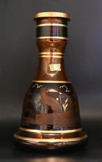 Egermann - Vaas - Glas - Vaas met hertenmotief