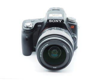 Sony alpha 55 camera + 18-55mm lens (inclusief accessoires), Nieuw