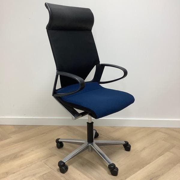 Wilkhahn Modus Ergo- bureaustoel, zwart - blauw, Maison & Meubles, Chaises de bureau