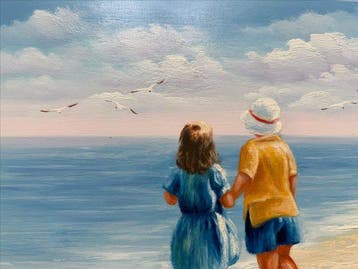 Peter Watkins ( 1959 - ) - Deux Silhouettes face à l’Infini