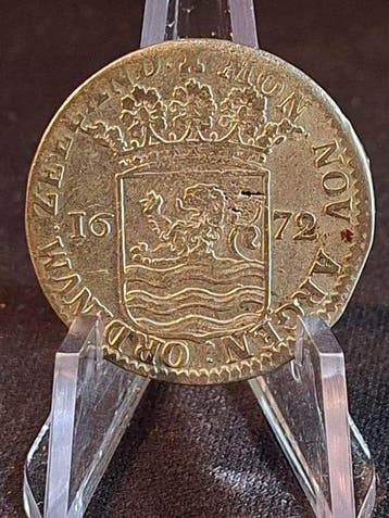 Nederland, Zeeland 6 Stuivers 1672, Timbres & Monnaies