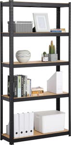 2dekans | Yaheetech Stellingkast Met 5 Planken – 90 x 30 x, Ophalen of Verzenden, Nieuw