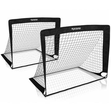 Tycano Voetbaldoelen Pop-Up Set - 120 x 90 cm - Geschikt, Verzenden, Nieuw, Bal