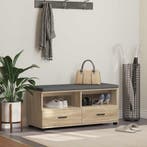 vidaXL Hallenbank Sonoma Eik 100 x 38 x 46 cm Geengineerd, Verzenden
