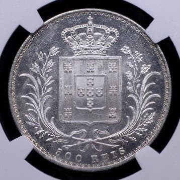 Portugal. D. Luís I (1861-1889). 500 Reis 1879 - NGC - MS 63