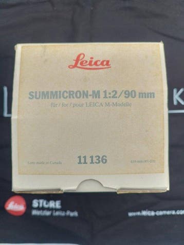 Leica Summicron-M 90mm f/2 (Ref. 11136) - E55, Boxed with