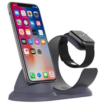 DrPhone T020 - 2-in-1 Aluminium Oplaad Dock & Stand Houder -, Telecommunicatie, Verzenden, Nieuw