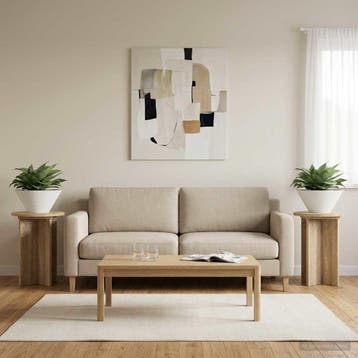 vidaXL Plantenstand 2 st Sonoma Eiken Ø29,5 x 40 cm Bewerkt, Verzenden, Nieuw