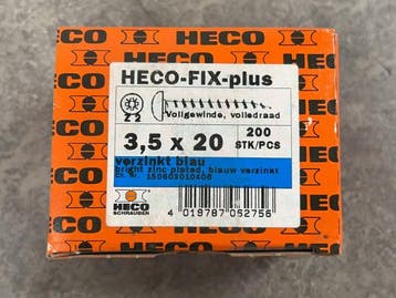 Veiling - 6x Heco spaanplaatschroeven ø3,5x20mm 200-delig