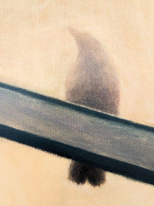 Eliza Koodziej - Birds Silhouette Behind Metal Bars, Antiek en Kunst, Kunst | Schilderijen | Modern