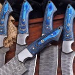 Keukenmes - Chefs knife - Gevouwen staal, Pakka wood -