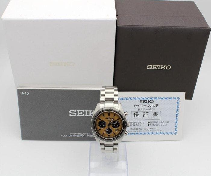 Seiko - PROSPEX SPEEDTIMER Solar Chronograph - V192-0AF0 -, Handtassen en Accessoires, Horloges | Antiek