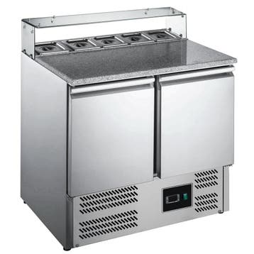 Pizzawerkbank | 240L | 2 Deuren (1/1 GN) | Boven 5x 1/6 GN, Verzenden