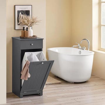 2dekans | SoBuy Waskast - Wasmand - Lade - Grijs - 40x38 cm, Ophalen of Verzenden, Nieuw