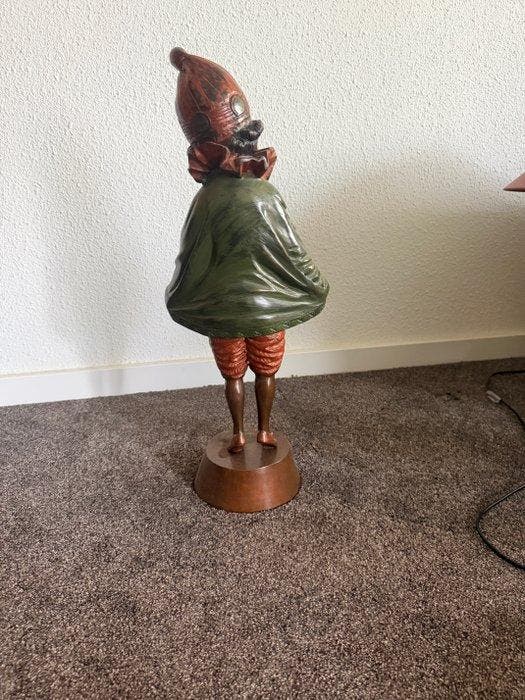 onbekend - Beeld, Harlekijn - 60 cm - Brons - 1930, Antiquités & Art, Curiosités & Brocante