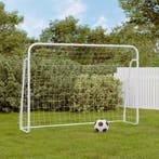 vidaXL Voetbaldoel met net 214x75x152 cm staal en polyester, Verzenden