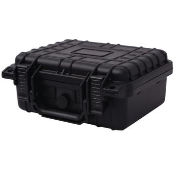 vidaXL Beschermende materiaalkoffer 27x24,6x12,4 cm zwart, Verzenden, Nieuw