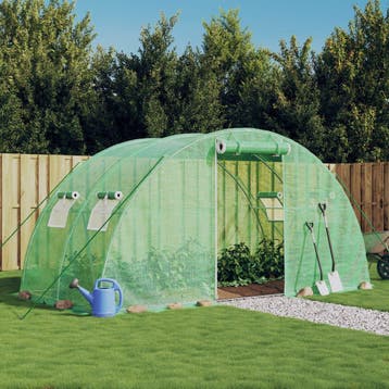 vidaXL Tuinkas met stalen frame 8 m² 4x2x2 m, Tuin en Terras, Kassen, Verzenden, Nieuw