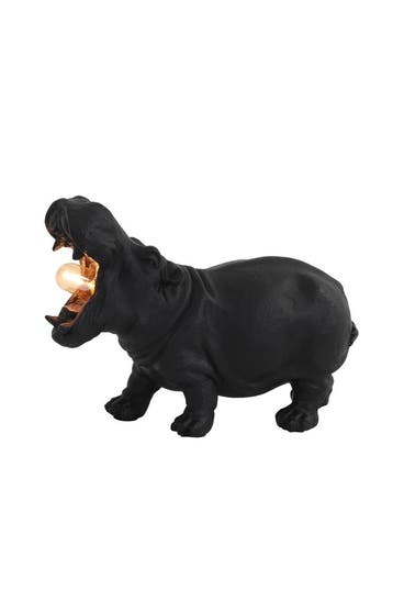 Tafel en bureaulampen Hippo Tafellamp zwart, Verzenden, Nieuw, Kunststof