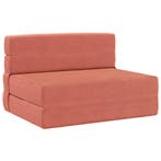 vidaXL Vouwsofa Bed Rood Oranje 190 x 70 x 15 cm Corduroy, Huis en Inrichting, Zetels | Zetels, Verzenden, Nieuw