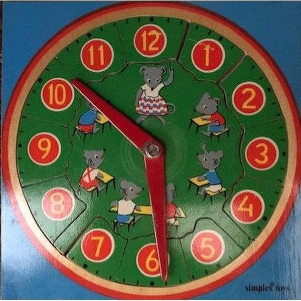 Puzzel Klok met muisjes (zie omschrijving), Livres, Livres scolaires, Envoi