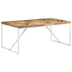 vidaXL Eettafel 180x90x76 cm massief acaciahout en mangohout, Verzenden
