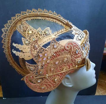 Hoofd ornament - Indonesië - Hoofdtooi Balinees 1960