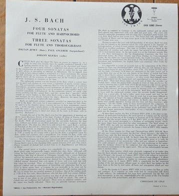 Cello – Johann Klika / Flute – Zoltán Jeney / Harpsichord –, Nieuw in verpakking