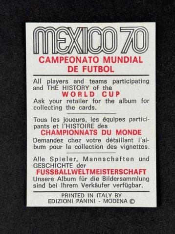 1970 Panini Mexico 70 World Cup, - History: Andrade 1930 - 1, Nieuw