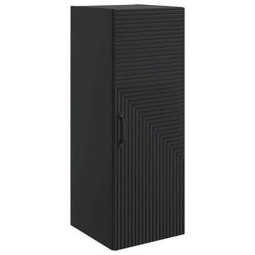 vidaXL Wandkast Zwart 33 x 34,5 x 90 cm Bewerkt hout, Verzenden, Nieuw