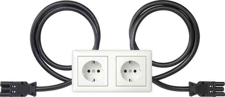 Gira Standaard 55 Dubbele SCHUKO Stopcontact 16A 250V -, Doe-het-zelf en Bouw, Elektriciteit en Kabels, Verzenden