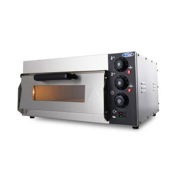 Pizza Oven | 1 Deur | 1 Compartimenten | RVS/Metaal/Glas |, Verzenden, Nieuw in verpakking