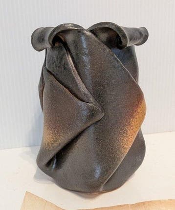 Vase - Vase à fleurs en céramique Banko, cuisson Kofu-gama,, Antiek en Kunst