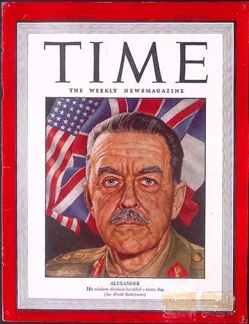 Cover Time Magazine1944 met Harold Alexander (lijst optie), Verzenden, Foto of Poster