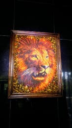 Baltisch amber mozaïek afbeelding - Barnsteen - 46 cm - 36