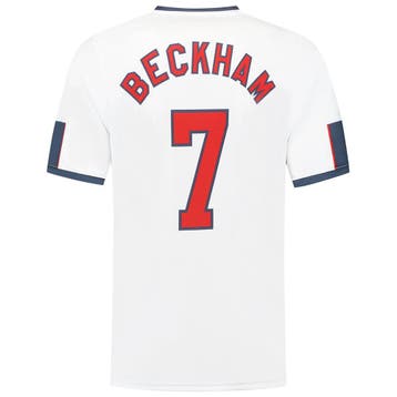 Kingdo Engeland Voetbalshirt Beckham Thuis - 1998, Verzenden, Bal