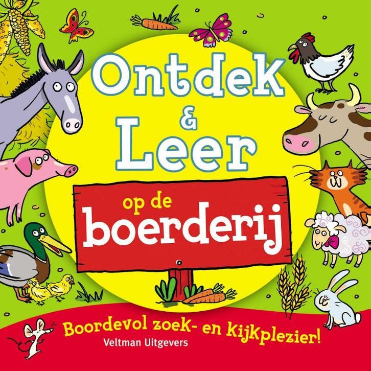 Op de boerderij / Ontdek en leer 9789048310913, Livres, Livres pour enfants | 0 an et plus, Envoi