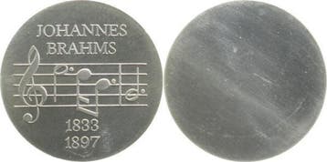 Duitsland Probe 5 Mark Ddr Brahms 1972 Aluminium Abschlag, Verzenden, België