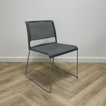 Wilkhahn Aline 230 vergaderstoel, grijs Mesh- chroom Nieuw, Huis en Inrichting, Stoelen, Nieuw, Eén
