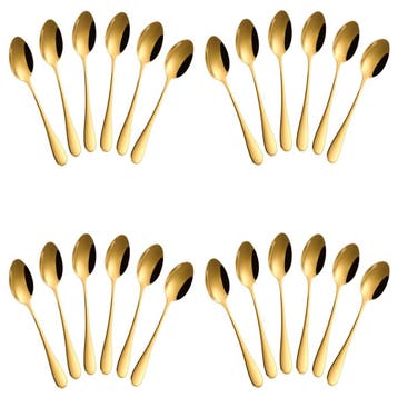 Fako Bijoux - Theelepel / Koffielepel Classic - 12cm - Goud, Verzenden
