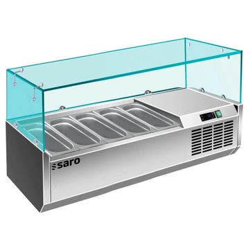 Opzetkoelvitrine | 5x 1/4 GN | +2°C/+8°C |, Verzenden