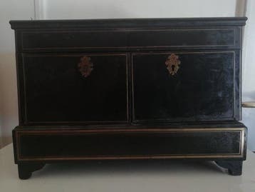 Doos - eboniseerd hout, verguld brons, opaalglas - Napoleon