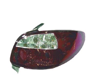 FEUX ARRIÈRE PEUGEOT 206 98-09 ROUGE FUMÉ, Autos : Pièces & Accessoires, Verzenden